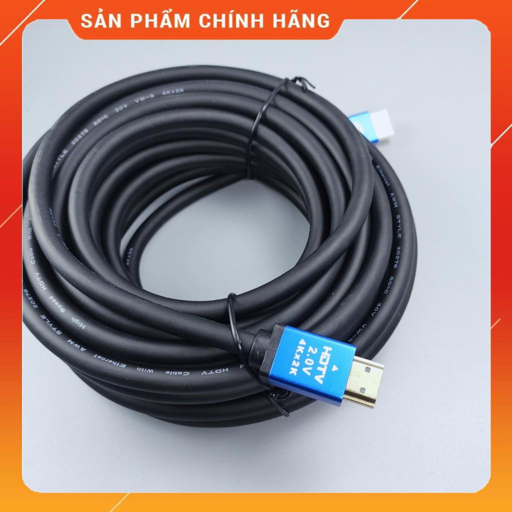 Cáp HDMI 2.0 dài 20m hỗ trợ 4k* 2k đầu mạ vàng BH 12 tháng dailyphukien