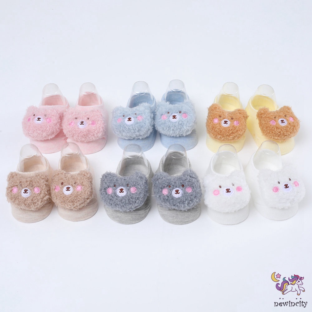 Tất Chống Trượt Hình Hoạt Hình Đáng Yêu Cho Trẻ Em