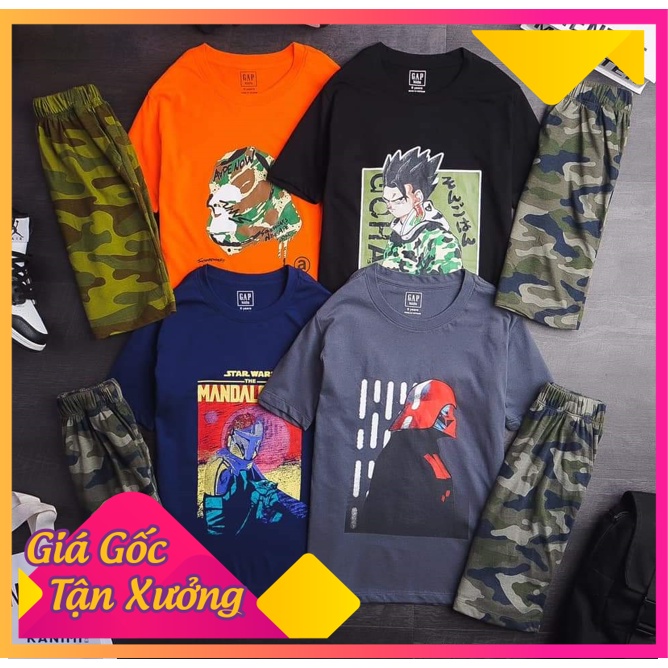 Bộ Cộc Tay GAP KID Bé Trai Vnxk