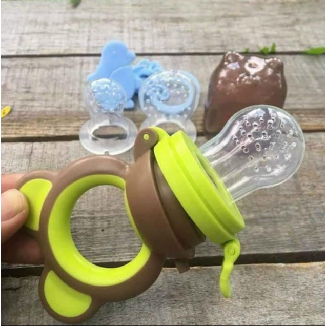 Túi Nhai Ăn Dặm Cho Bé Silicon Kichi Túi Ngậm Nhai trái cây Cho Bé Mới Tập Ăn