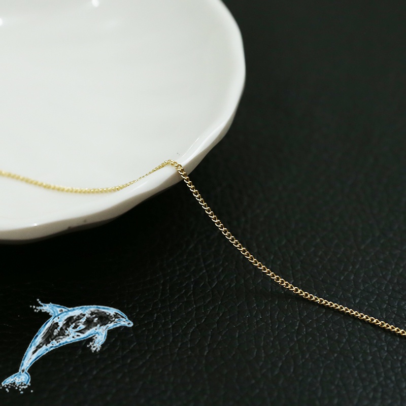 Dây Chuyền Mạ Vàng 14k Hình Chữ o Làm Tay diy Nhiều Màu Sắc