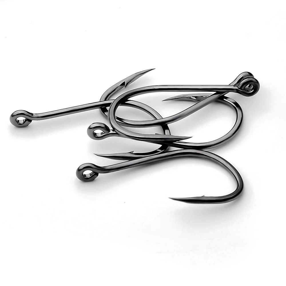 PROBEROS 200 Chiếc Thép Carbon Cao Cấp Fishhook 3-15 # Mềm Mại Móc Con Sâu Jig Móc Đơn Thép Gai Fishhook Câu Cá giải Quyết