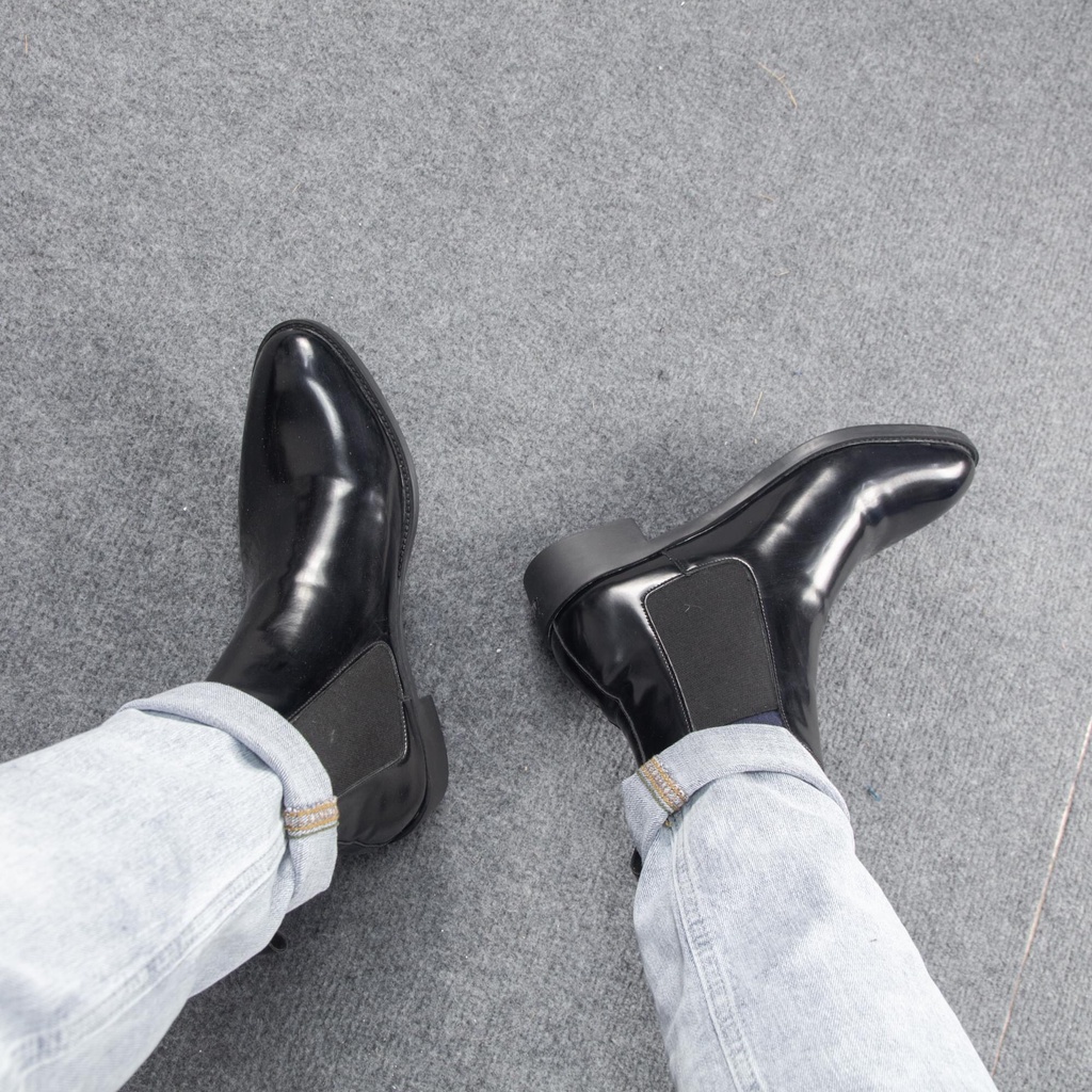 Giày Da Nam Công Sở Chelsea boots Tăng Chiều Cao