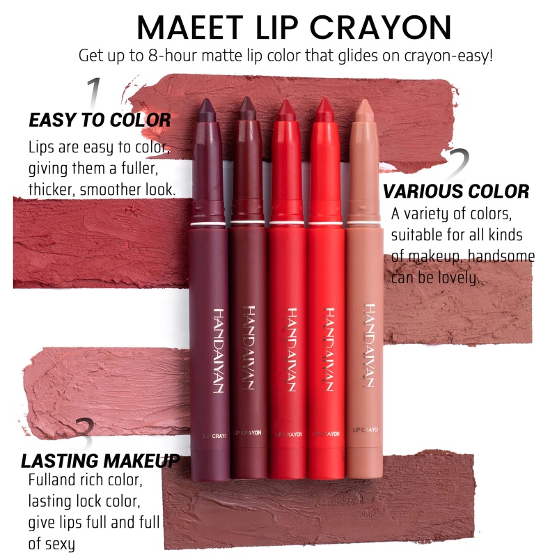 Chì Kẻ Viền Môi Lì Kháng Nước Lâu Trôi 12 Màu Lựa Chọn Thương Hiệu brroa