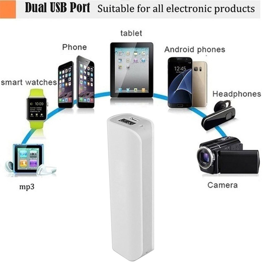 Power Bank Shell Free Welding Power Bank PCB DIY Kits Powered By 2600mAh 18650