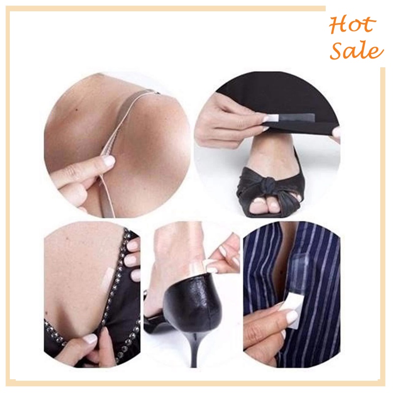 Set 36 Miếng Dán Hai Mặt Trong Suốt Chống Lộ Cho Quần Áo