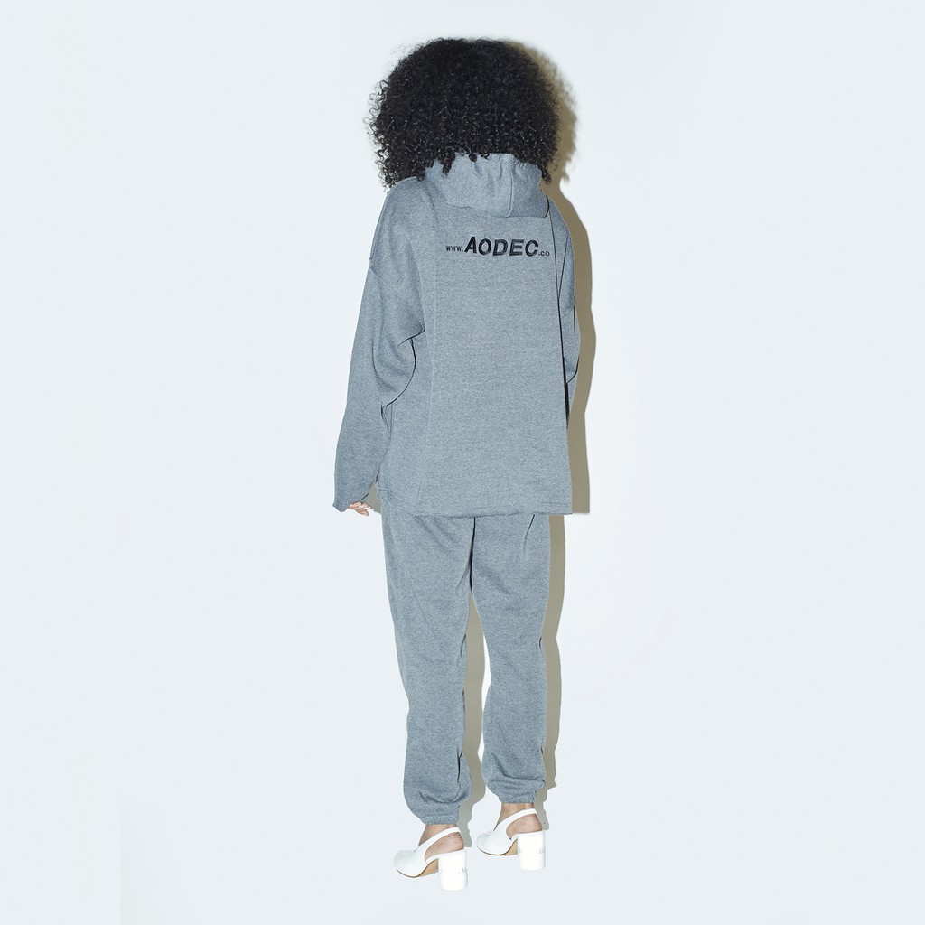 Áo Hoodie nam nữ AODEC O2 Basic Xám