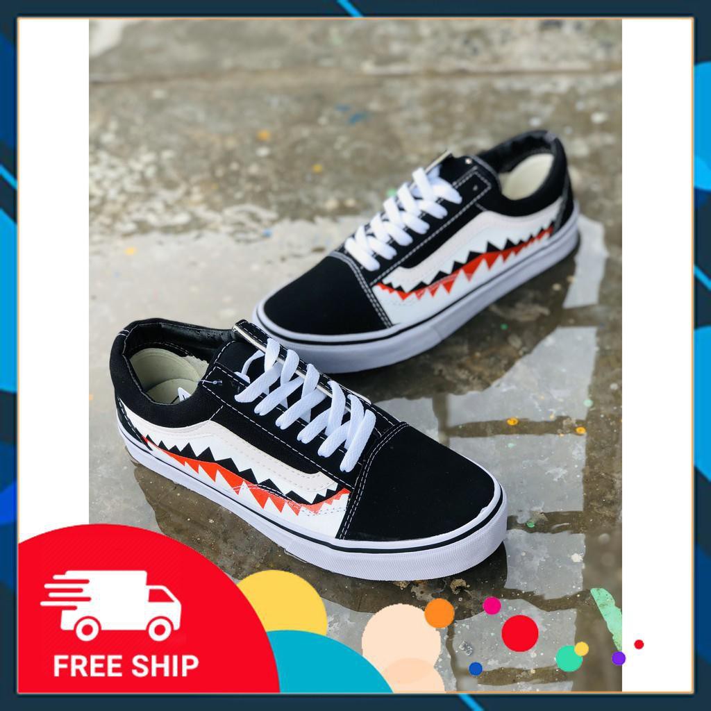 [ẢNH CHỤP THẬT + HỘP] GIÀY VẢI OLD THỜI TRANG CÁ MẬP