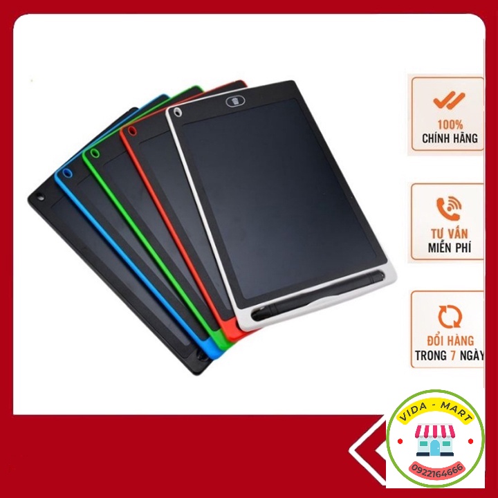 Bảng Viết tự xóa LCD, Bảng Vẽ Điện Tử Thông Minh Tự Động Xóa Thúc Đẩy Tư Duy Sáng Tạo Cho Bé 8.5 inch (vidamart) sp695