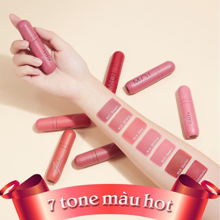Son Kem lì S.Girl - MOI Cosmetics Hồ Ngọc Hà [CHUẨN CHÍNH HÃNG] | BigBuy360 - bigbuy360.vn