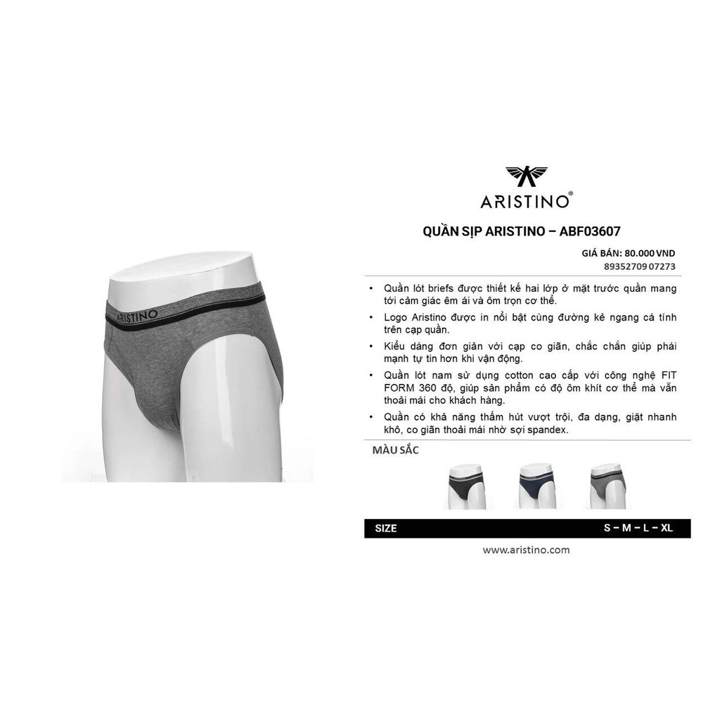 Sịp tam giác Aristino sale mã ABF03607 cotton