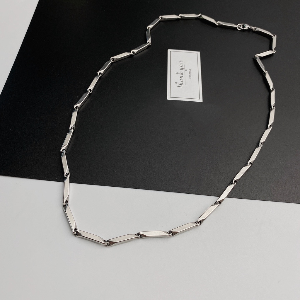 Dây chuyền nam inox hỏa tiễn 3mm trơn thép không gỉ