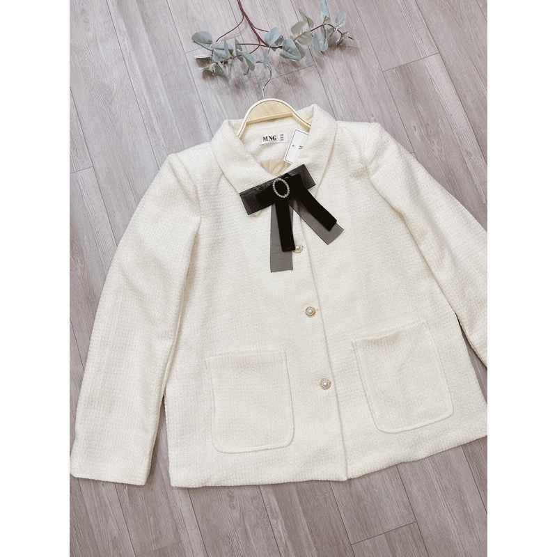 Áo dạ nơ cúc ngọc