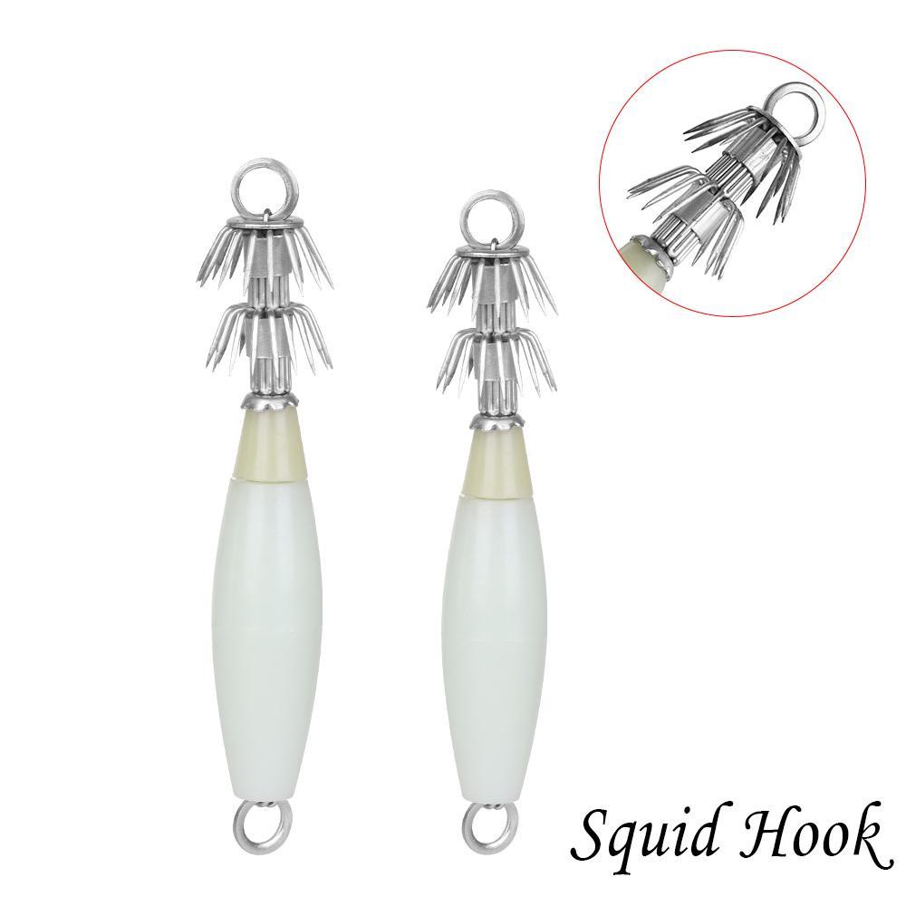 GOGOUP Set 1 / 5 Mồi Câu Cá Giả Hình Con Tôm Bằng Gỗ Dạ Quang