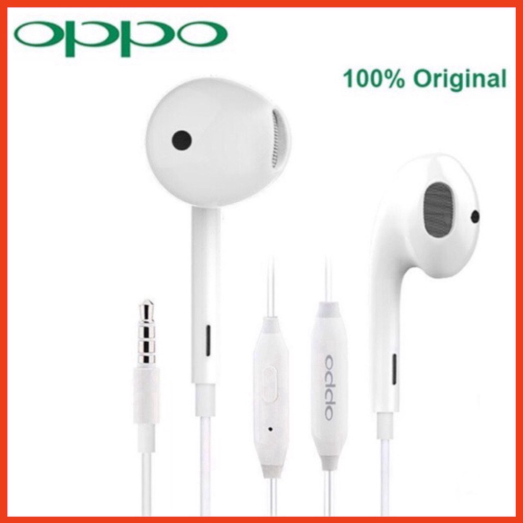 Tai Nghe Nhét Tai Oppo Màng Xanh , Nghe Hay, Êm, Bass Tốt. Jack Cắm 3.5mm