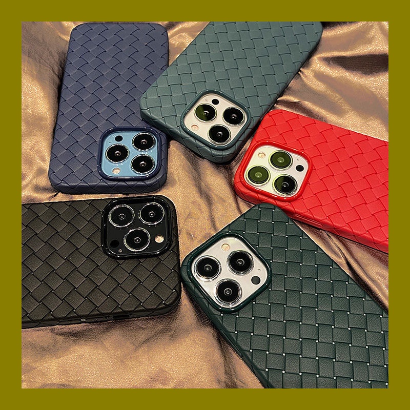 Ốp Điện Thoại Dẻo Dạng Bện Chống Sốc Thoáng Khí Cho Iphone 13 12 11 Pro Max Xs X XR Max 7 8 PLUS