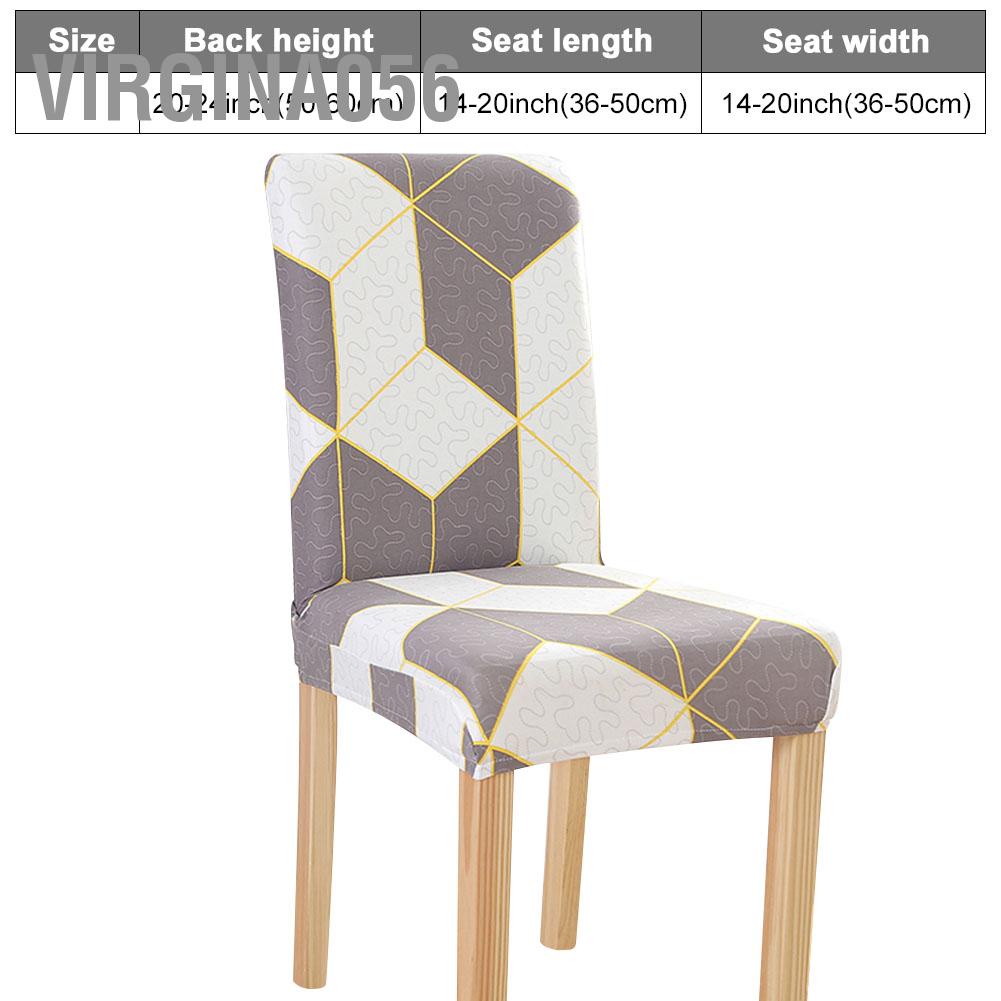 Virgina056 Removable Washable Dining Chair Protector Cover Seat Slipcover for Hotel Room