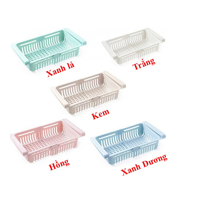 (𝗚𝗶𝗮́ 𝗦𝗶̉) Khay Rổ Nhựa Đa Năng Có Móc Gắn Dưới Ngăn Tủ Lạnh - Mặt Bàn để đồ Tiện dụng, Đa năng