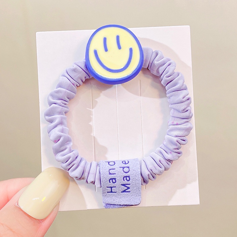 Dây Buộc Tóc Cao Su Co Giãn Loại Lớn Họa Tiết Hoa Xinh Xắn Thời Trang Cho Nữ F901