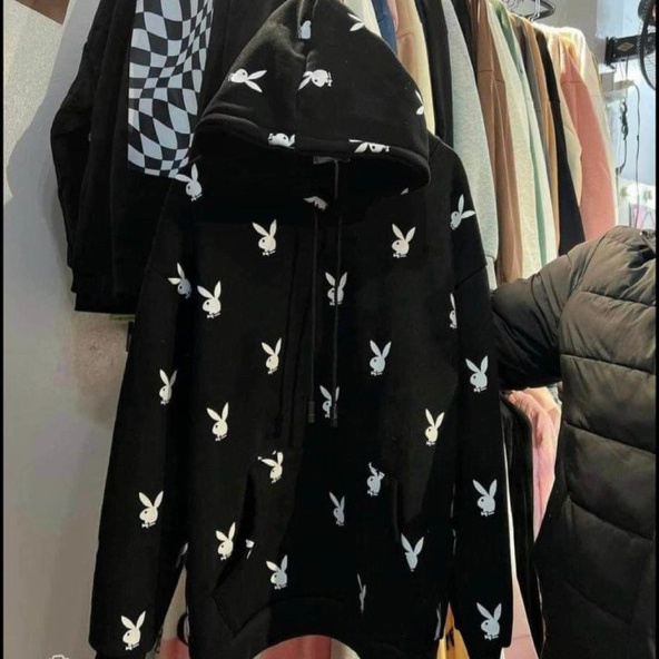 Áo Hoodie Thỏ Dáng Rộng ❤ Áo Nỉ Có Nón Dày Dặn NVA190