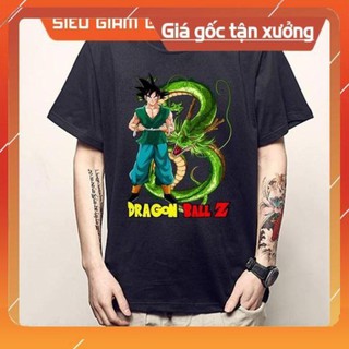 [SỐC] [HOT] [GIẢM GIÁ] Áo thun in hình Dragon Ball Songoku màu đen và trắng - Áo Anime đẹp