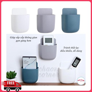Khay gắn tường, dán tường đựng remote, điện thoại điều khiển điều hoà, máy lạnh, ti vi,(giao màu ngẫu nhiên)\