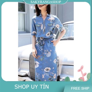 ĐẦM JEAN PHỐI KHOÁ KÉO CAO CẤP