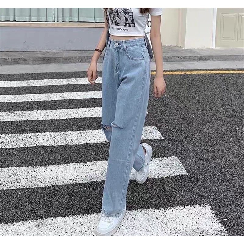 QUẦN BÒ SUÔNG XANH RÁCH 2 GỐI 💥SIÊU RẺ ĐẸP💥