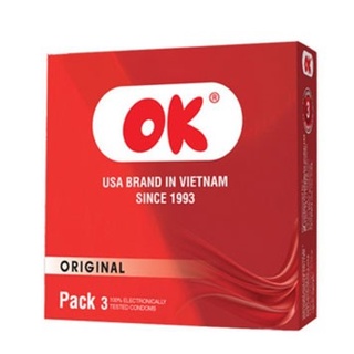 Bao cao su gia đình OK VigoOneXL hộp 3 chiếc