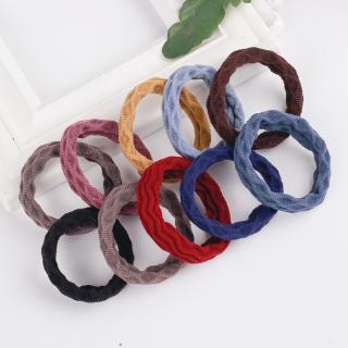 Set 10 Dây Cột Tóc Co Giãn Nhiều Màu Thời Trang Cho Nữ