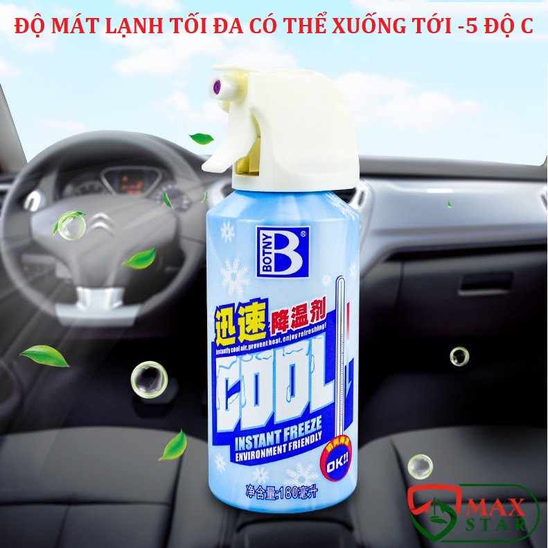 Bình xịt làm lạnh nhanh tức thì Chai xịt làm lạnh nhanh oto Chai xịt làm mát cơ thể Chai xịt giảm đau ✅