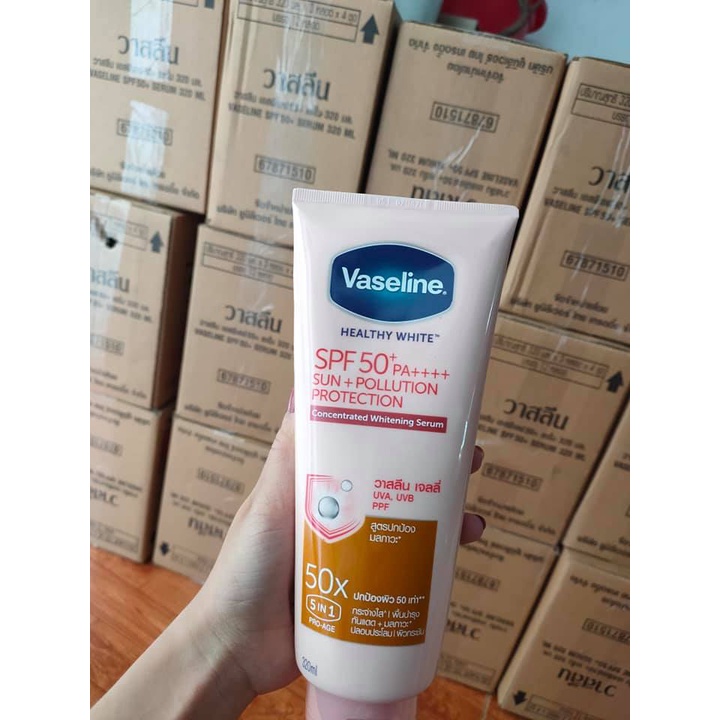 [hot sale]Sữa Dưỡng Thể Vaseline 50X Tuýp 320ml