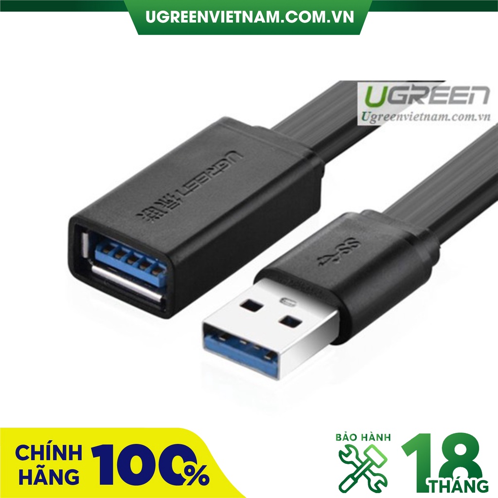 Cáp USB 3.0 nối dài 1,5m chính hãng Ugreen 10807