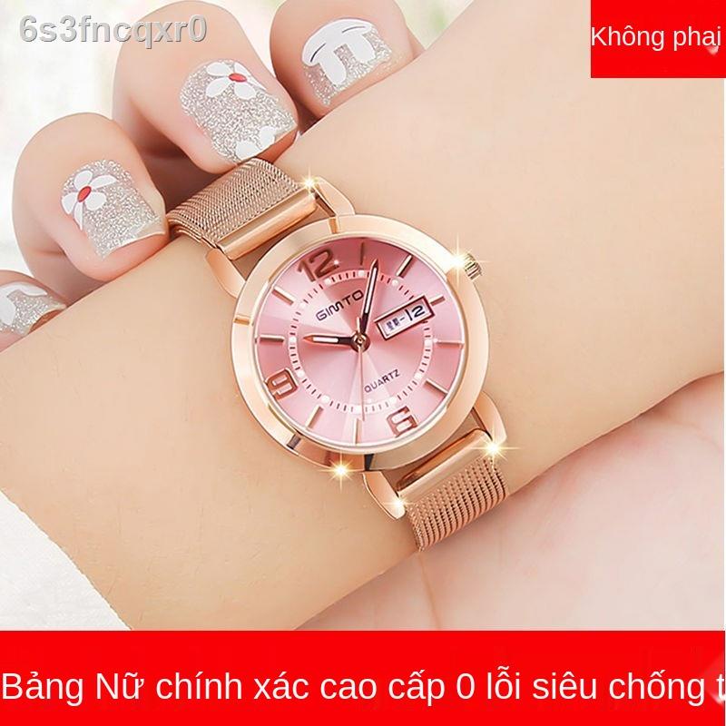 ✶☍☽Vibrato blast mẫu chính xác nữ đồng hồ cơ không thấm nước xu hướng đồng hồ sinh viên dạ quang Đồng hồ nữ hàn quốc