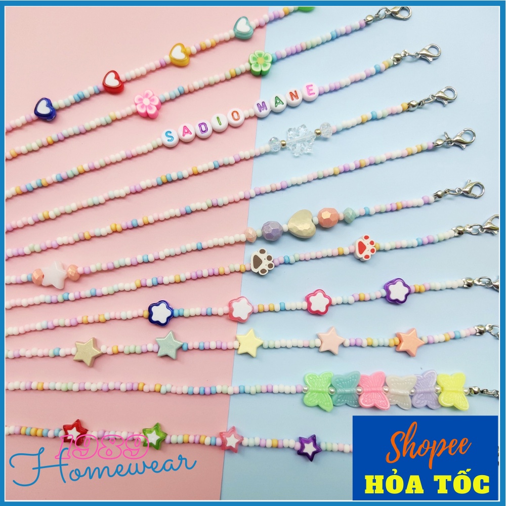 Dây đeo khẩu trang, mắt kính chống thất lạc hạt cườm.