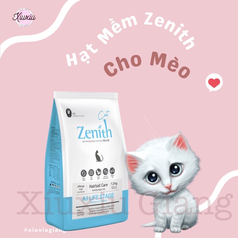 Hạt Mềm Zenith Cho Chó Mèo - Xiuxiu Giang