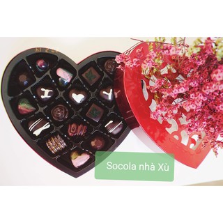BX04_Hộp đựng socola trái tim đo 19v (kèm túi xách)