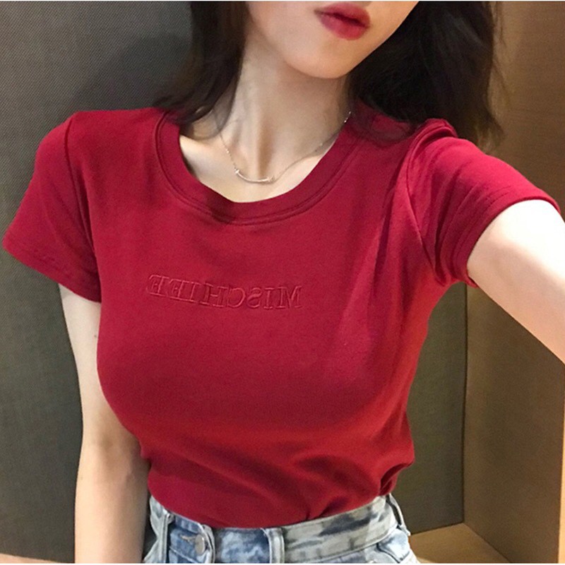 Áo thun body nữ tay ngắn dáng ôm ulzzang Hàn Quốc - Roxie