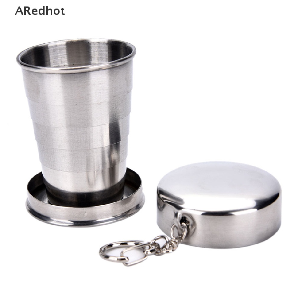 Cốc du lịch dạng gập bằng thép không gỉ nhỏ gọn tiện lợi