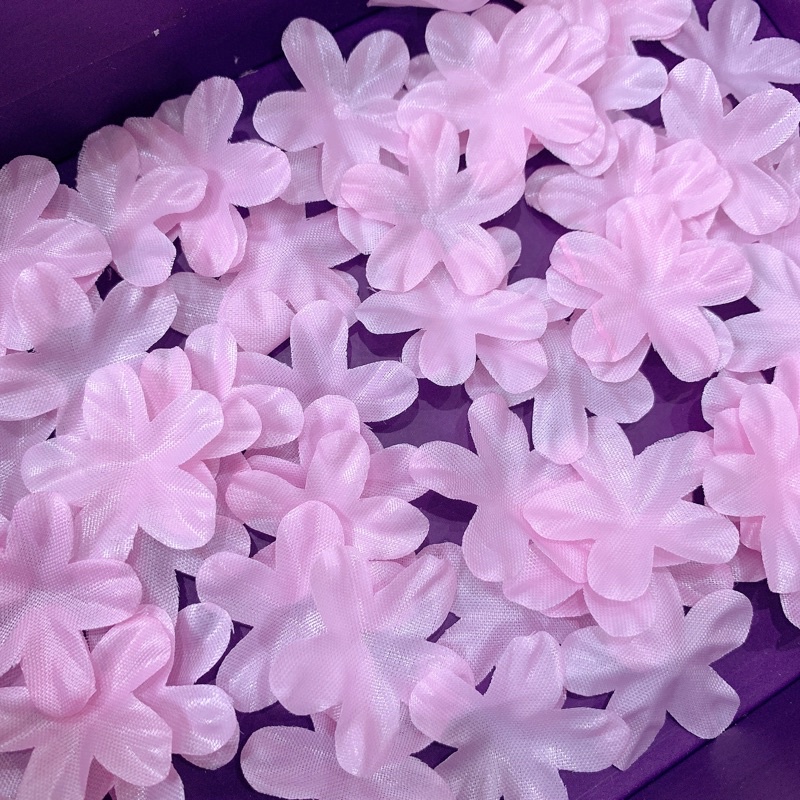 Bịch 20 bông hoa vải ép 28mm