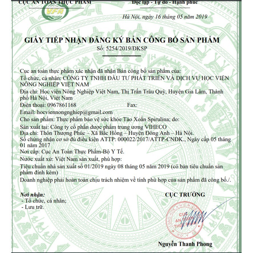 Tảo xoắn Nhật bản  hàng chuẩn nội địa, mẫu mới 2200 viên