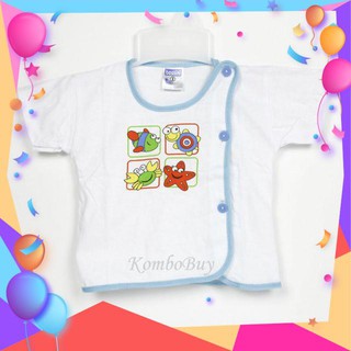 Set 5 áo sơ sinh bác sĩ tay ngắn bossini/ áo cúc lệch sơ sinh