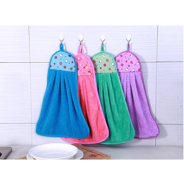 Khăn lau tay dùng cho nhà bếp, lau bát, chén đĩa. Sợi Cotton thấm hút 2 mặt