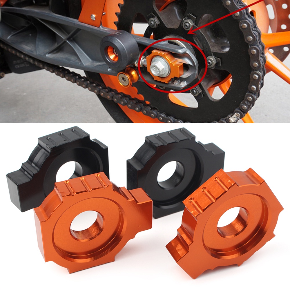 Phụ Kiện Điều Chỉnh Xích Sau Cho Xe Mô Tô KTM RC 125 200 390 Duke 2011-2018 RC125 RC200 RC390 Duke125 Duke200 Duke390 CNC