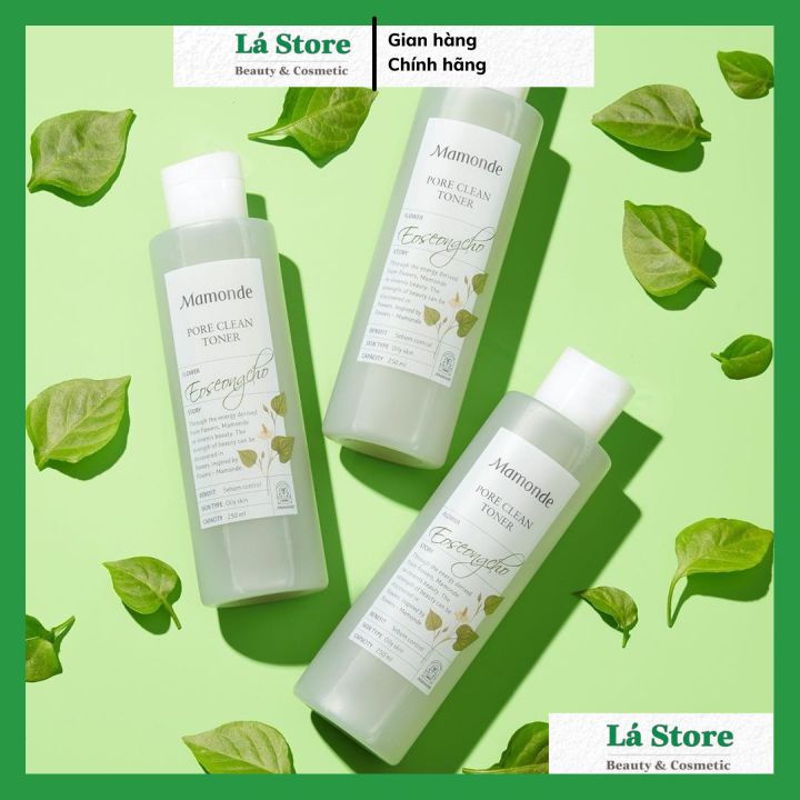 HÀNG CHÍNH HÃNG - Nước Hoa Hồng Mamonde Pore Clean Toner Diếp Cá Bùn Non 250ml