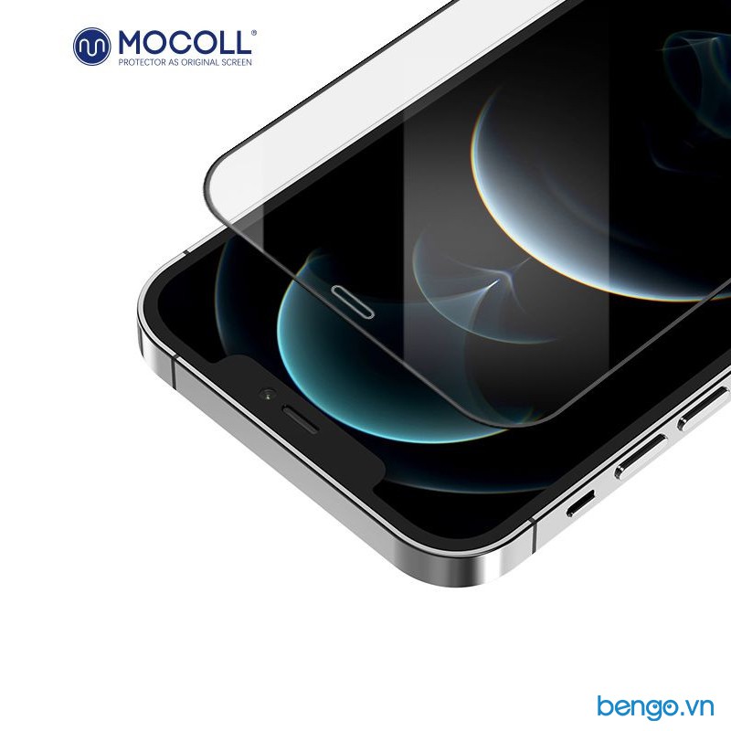 Dán cường lực iP 12 Pro Max MOCOLL 2.5D Full màn hình/Full màn hình Clear