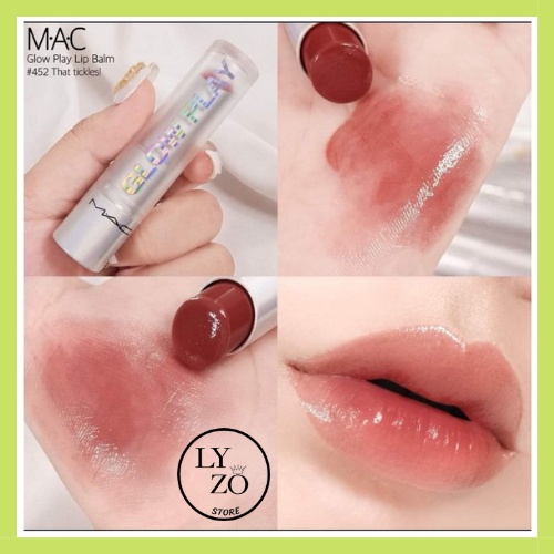 SON DƯỠNG MAC GLOW PLAY LIP BALM 452 THAT TICKLES MÀU ĐỎ ĐẤT dưỡng ẩm cho môi