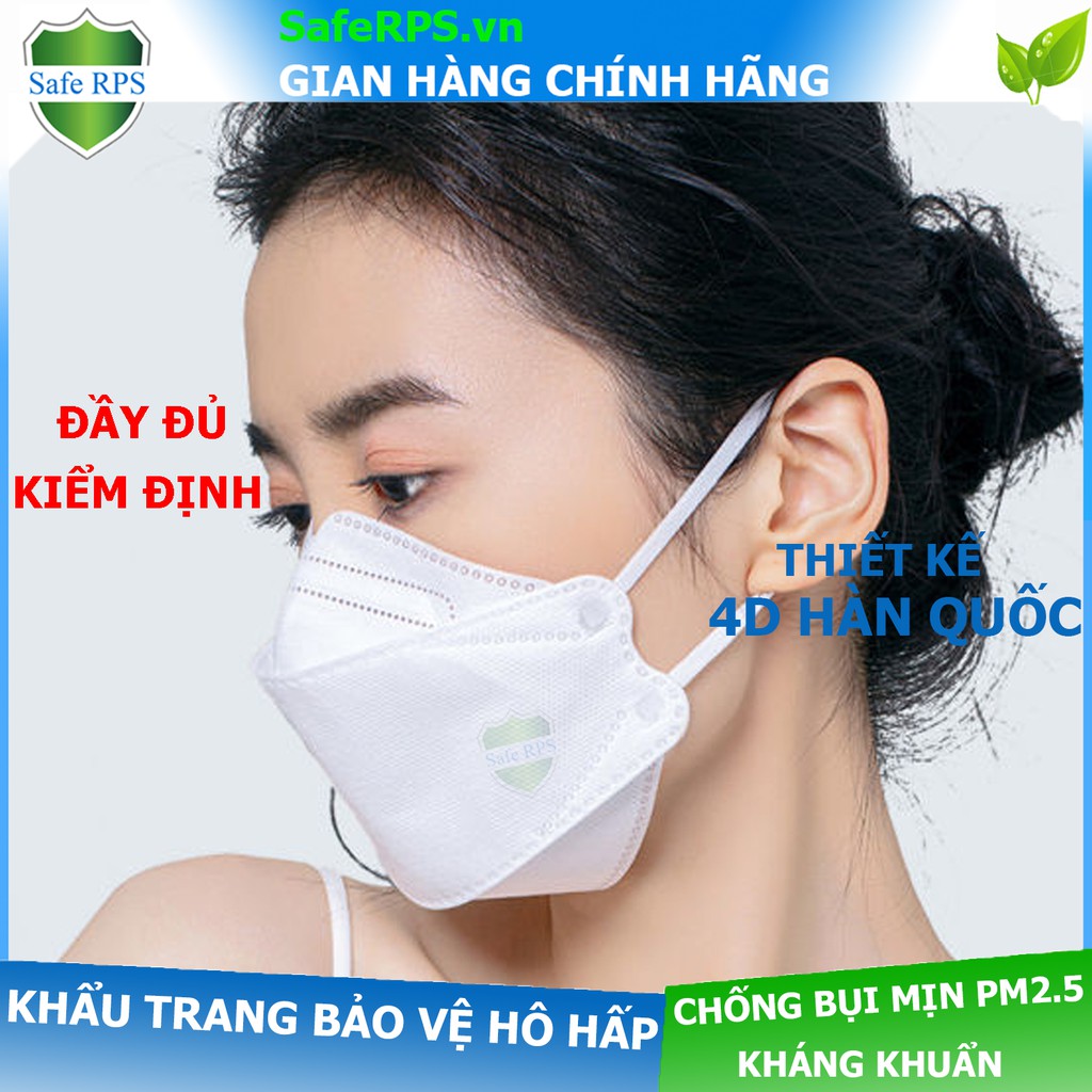 Khẩu trang hàn quốc 4D cao cấp Korea KF94 , kháng khuẩn , chống bụi mịn Pm2.5 , thoáng mát , teen , hot trend