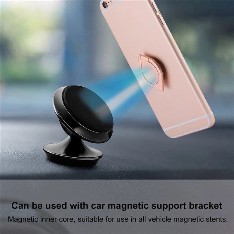 Giá Đỡ Nhẫn Từ Tính Hình Giọt Nước Xoay 360 Độ Bằng Kim Loại Thông Dụng Cho Điện Thoại Di Động