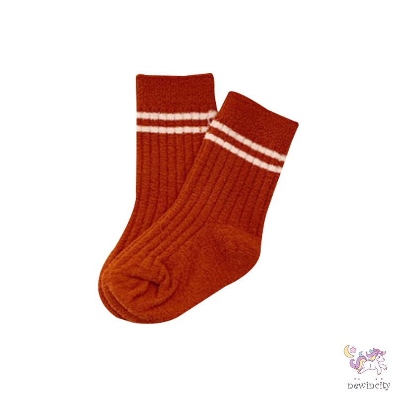 Vớ Dày Giữ Ấm Phong Cách Retro Hàn Quốc Cho Bé Gái